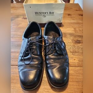 Hunters Bay Men's Black Leather Dress Shoes Size 13